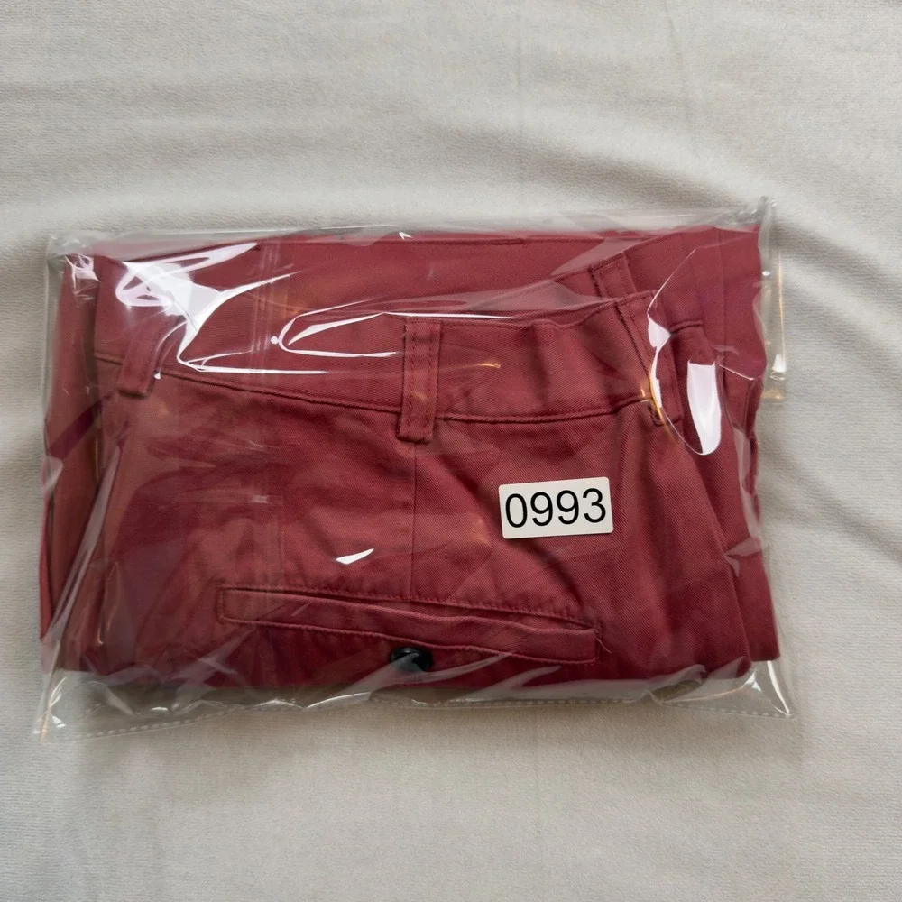 Brooks‎ Brothers 346 Chinos Coral/Salmon Cotton Flat Front Mens Pants 35x30